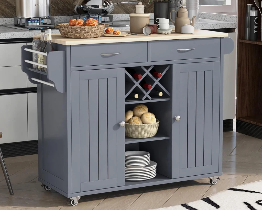 modern kitchen island storage