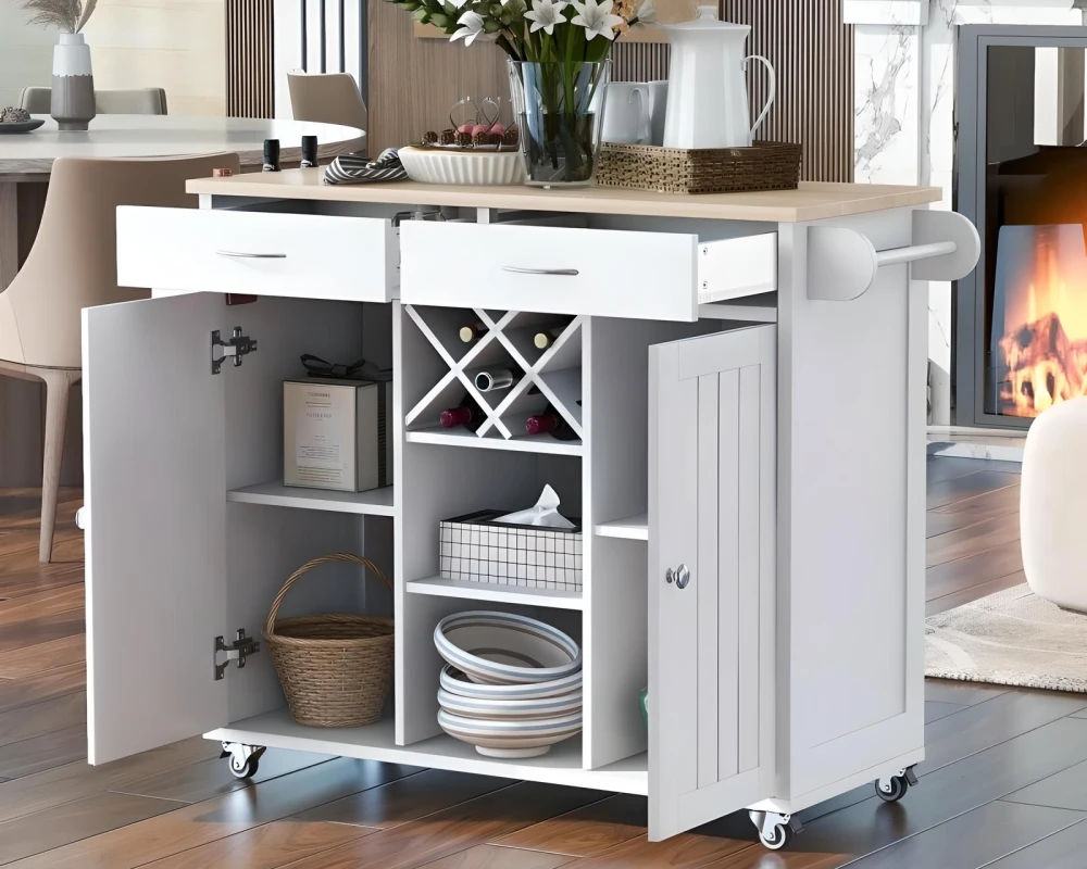 kitchen storage with wheels